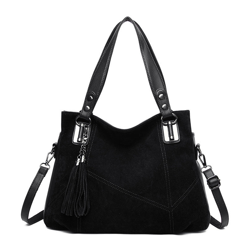 Women's Retro Tassel Suede Crossbody Bag