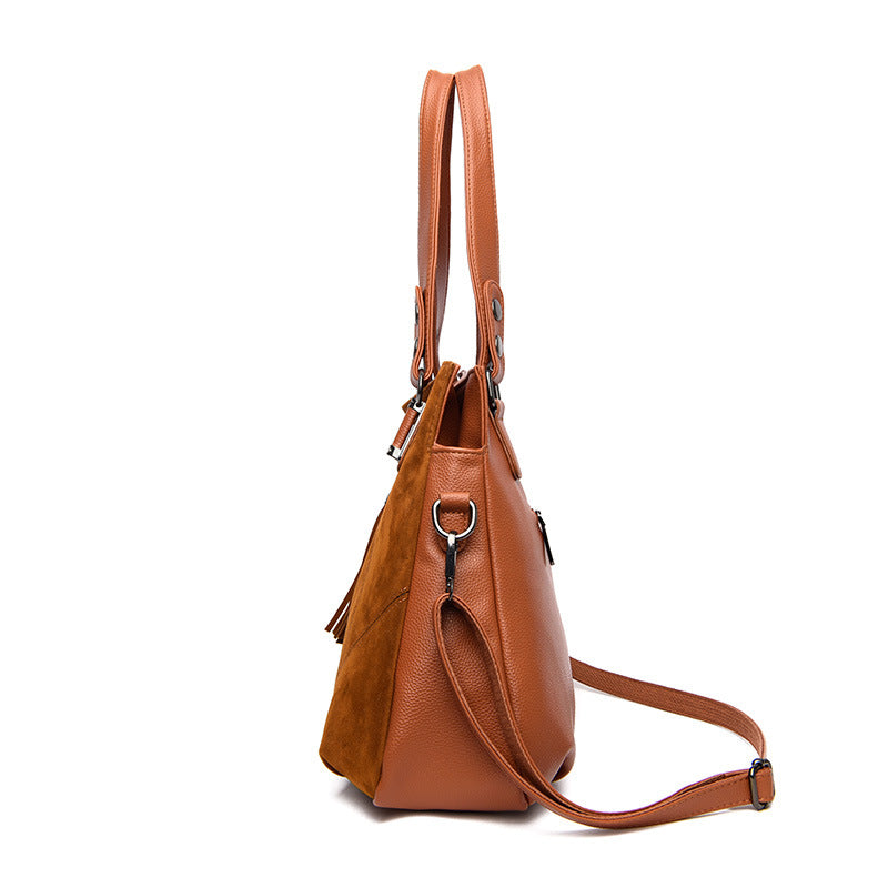Women's Retro Tassel Suede Crossbody Bag