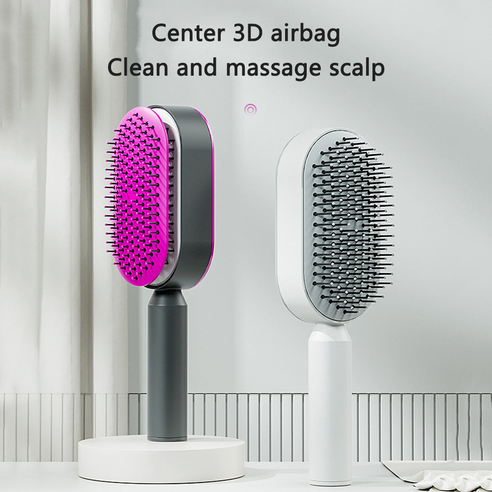 Self-Cleaning Airbag Scalp Massage Hairbrush