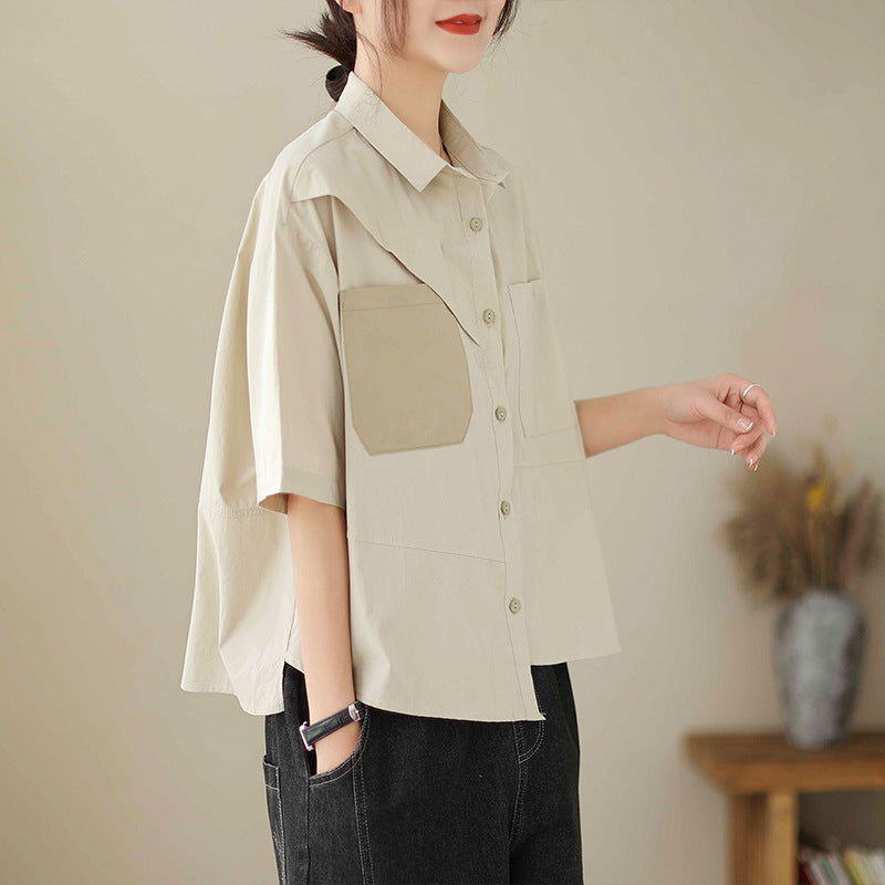 Summer Casual Plus Size Loose Womens Shirt