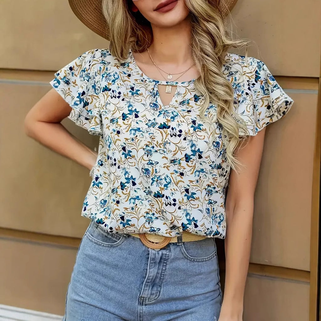 New Printed Women's Short Sleeve