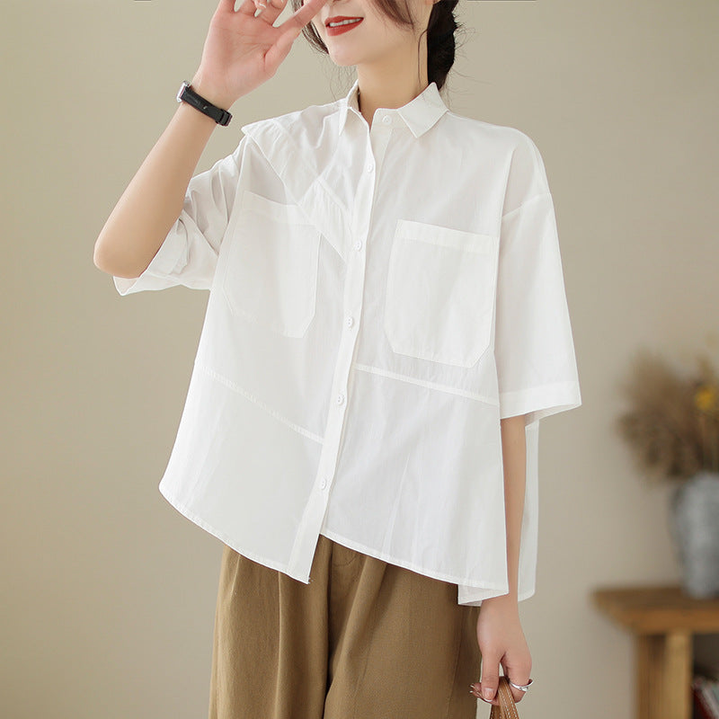 Summer Casual Plus Size Loose Womens Shirt