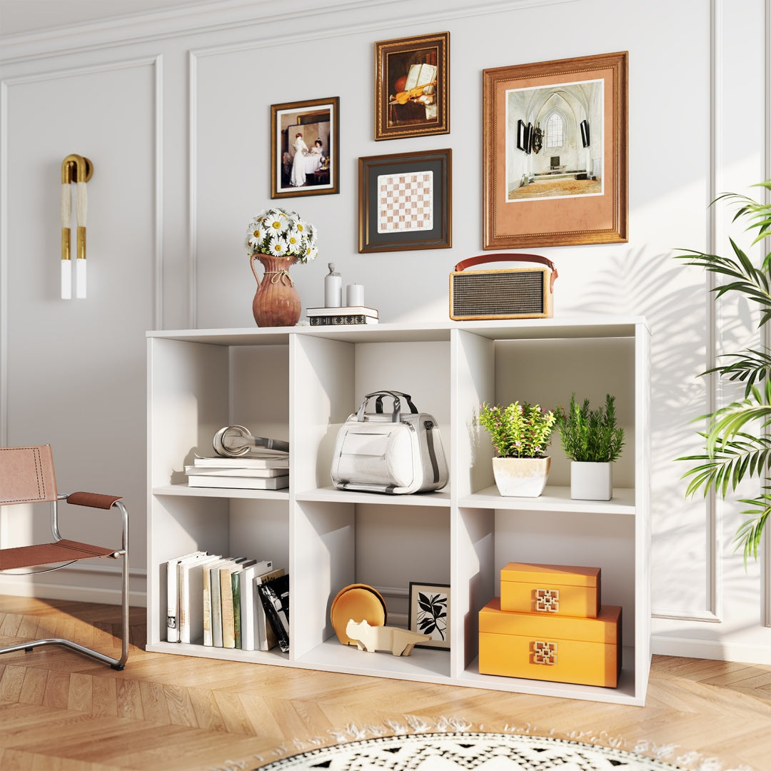 Cube Storage Organizer - Open Cube Bookshelf With Removable Back Panels, Display Storage Bookcase For Living Room, Bedroom, Entrance Hall