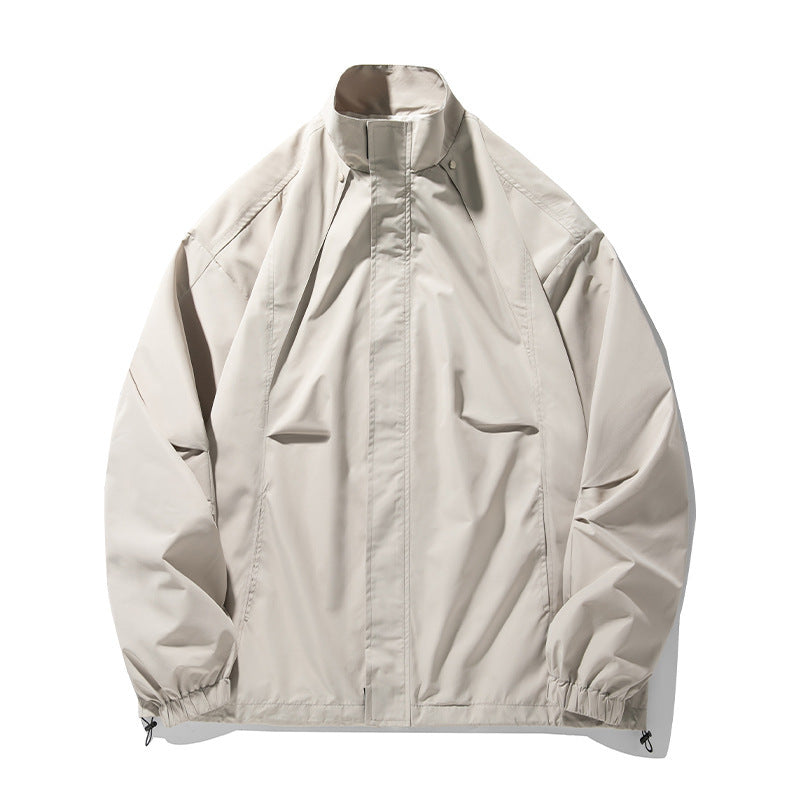 American-style Retro Loose-fit Casual Springautumn Windproof And Waterproof Shell Jacket