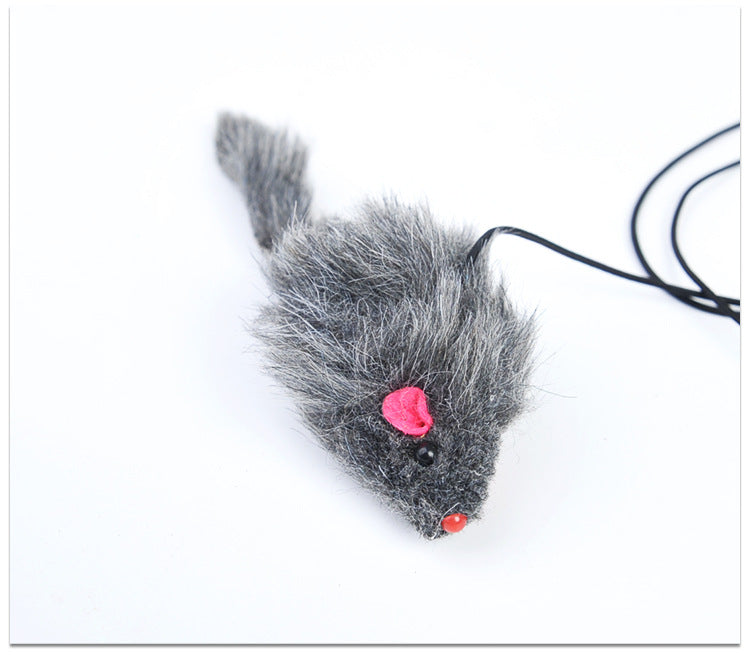Telescopic Door-Hanging Cat Toy with Mouse