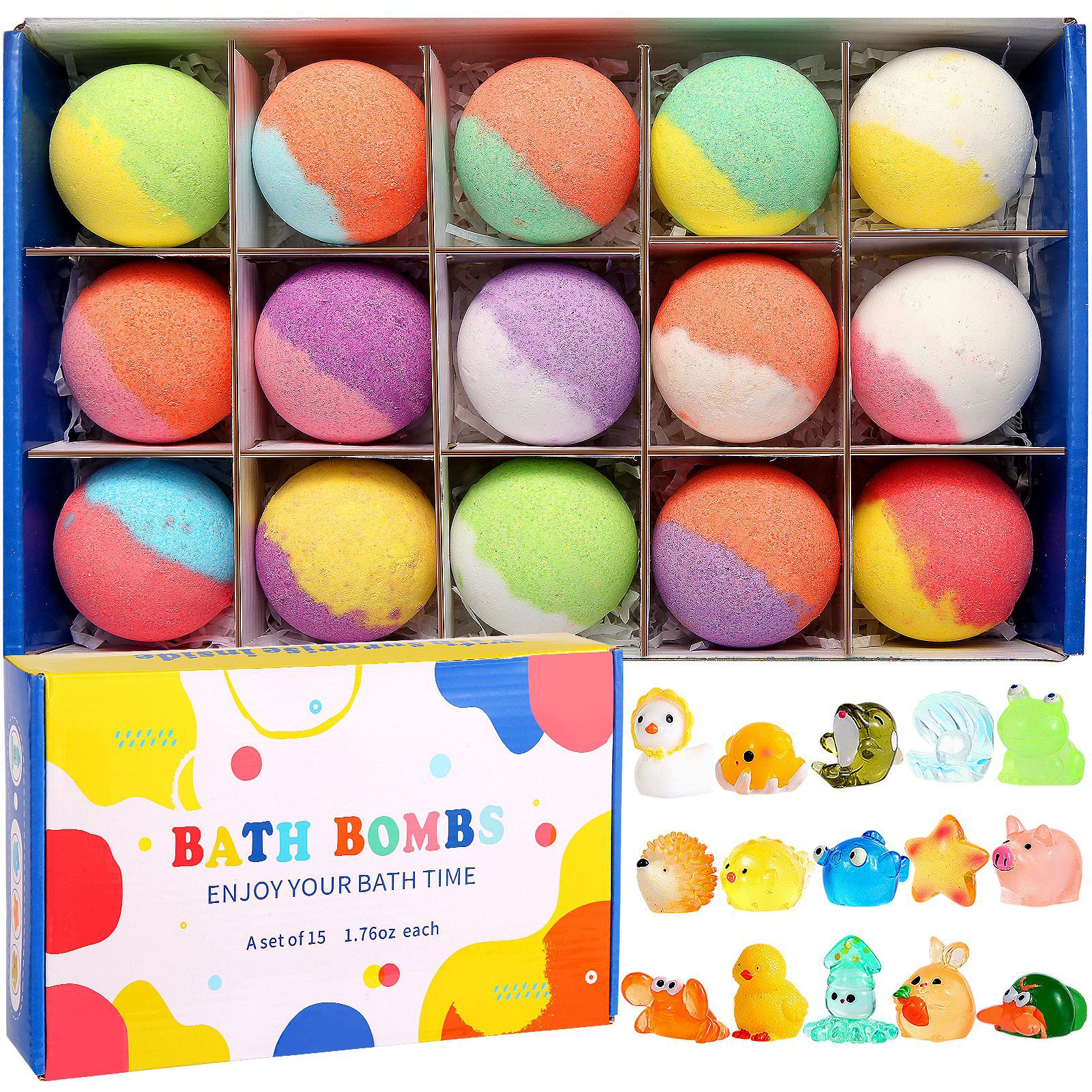 Glow-in-the-Dark Kids Bath Bombs Set – 24 Pieces