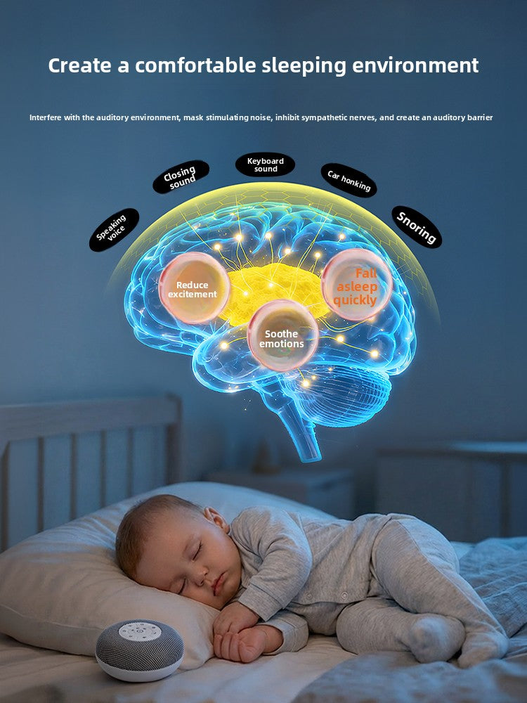 White Noise Sleep Device with Bluetooth and Night Light
