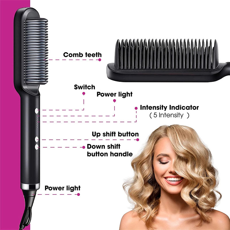 2-in-1 Negative Ion Hair Straightener & Curler
