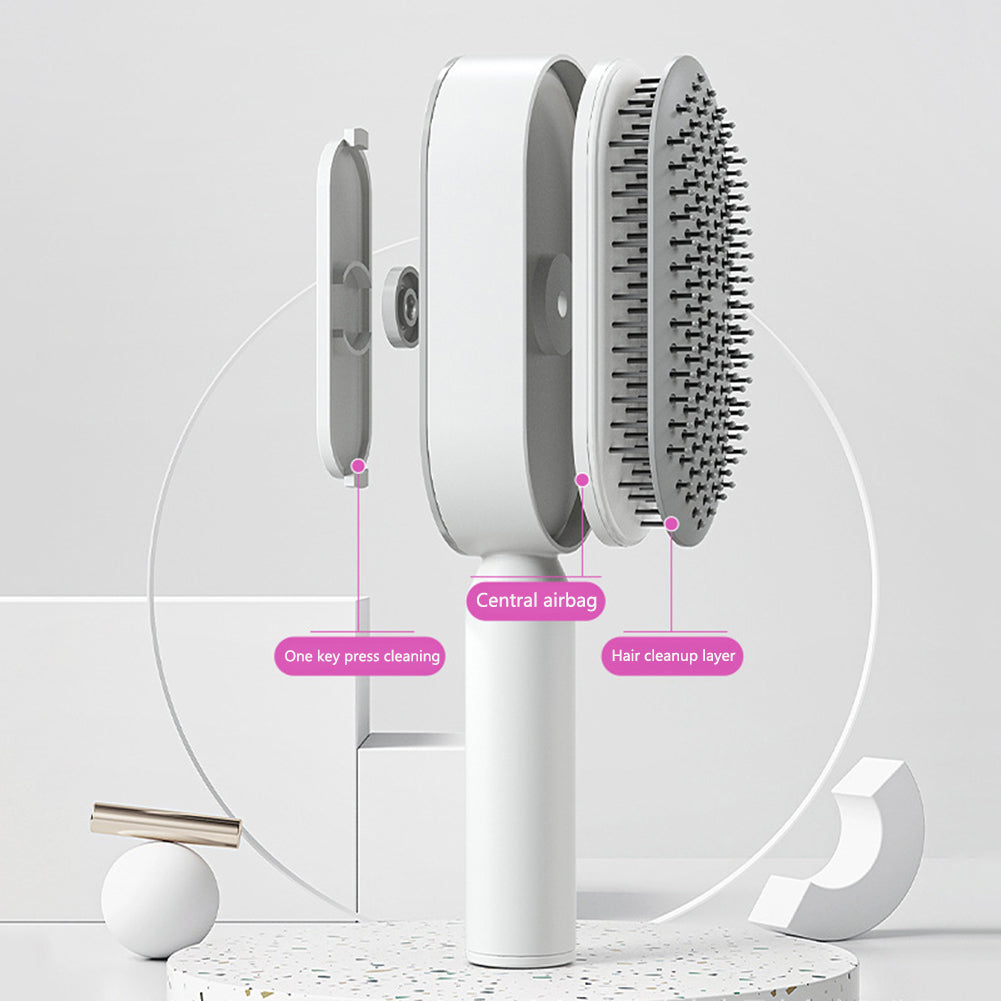 Self-Cleaning Airbag Scalp Massage Hairbrush