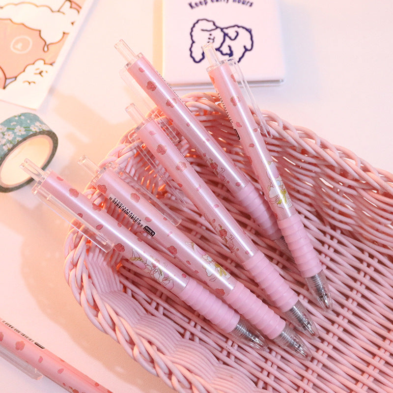 Kawaii Peach Press Gel Pen – Korean Stationery