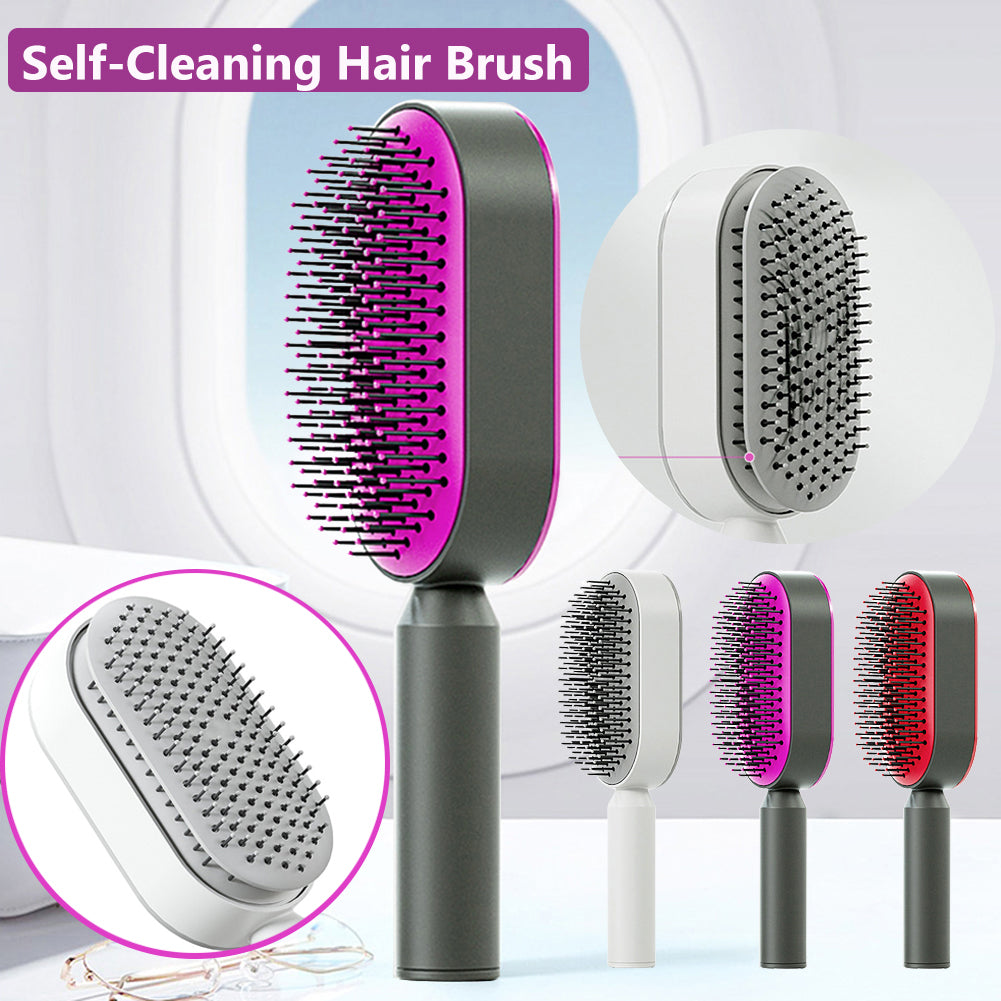 Self-Cleaning Airbag Scalp Massage Hairbrush