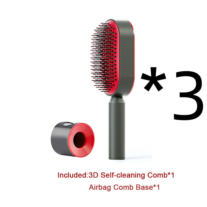 Self-Cleaning Airbag Scalp Massage Hairbrush
