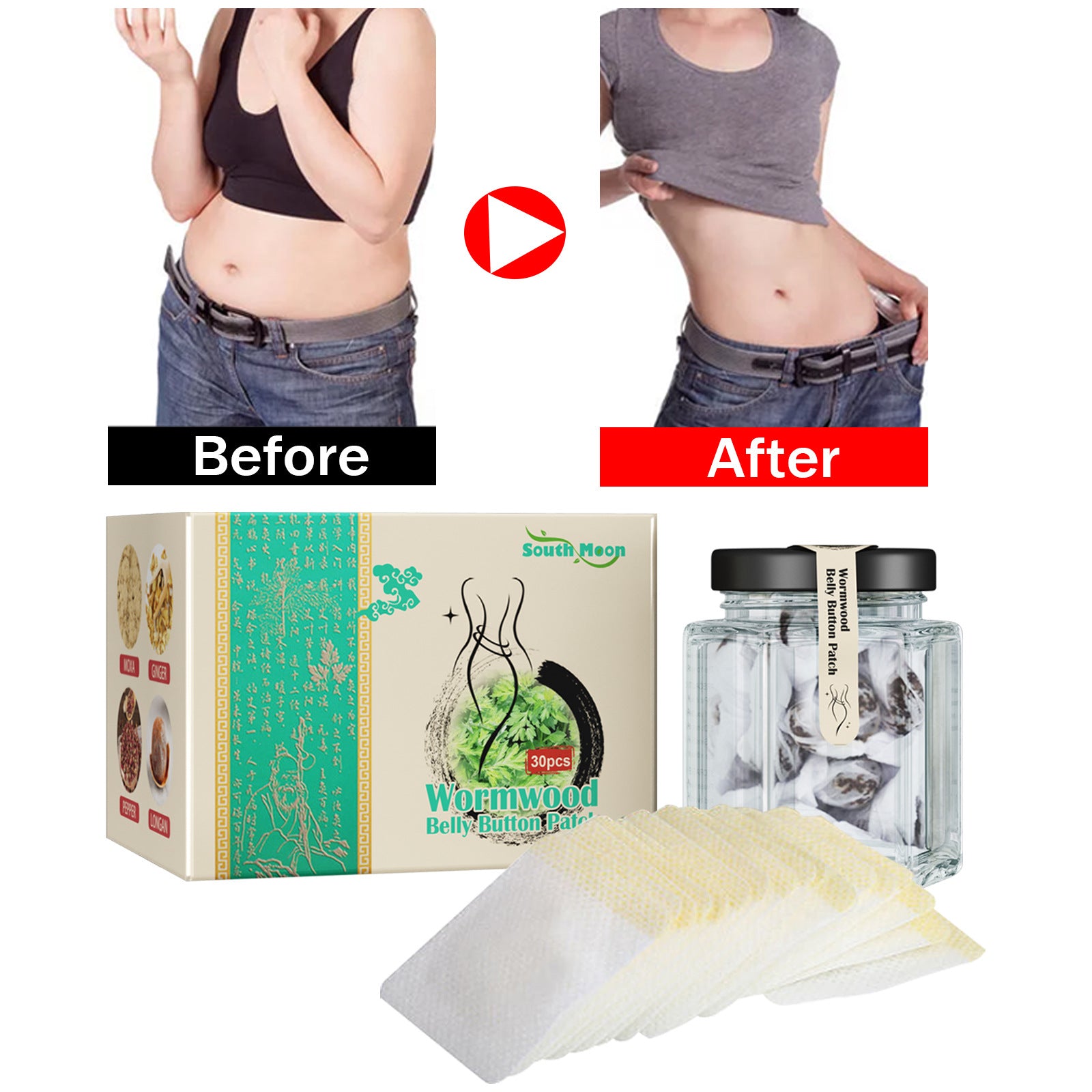 South Moon Detox Weight Loss Patch Weight Loss Herbal Abdominal Weight Loss Patch