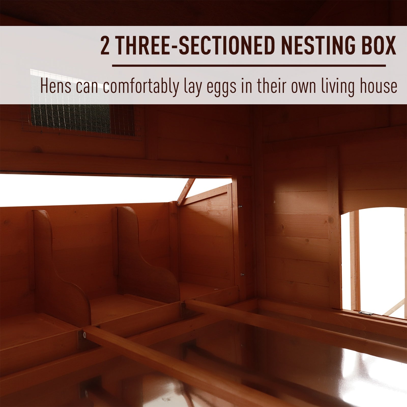 136.5" Chicken Coop Wooden Large Chicken House Deluxe Rabbit Hutch Lockable Poultry Hen Cage Backyard with Nesting Box and Run