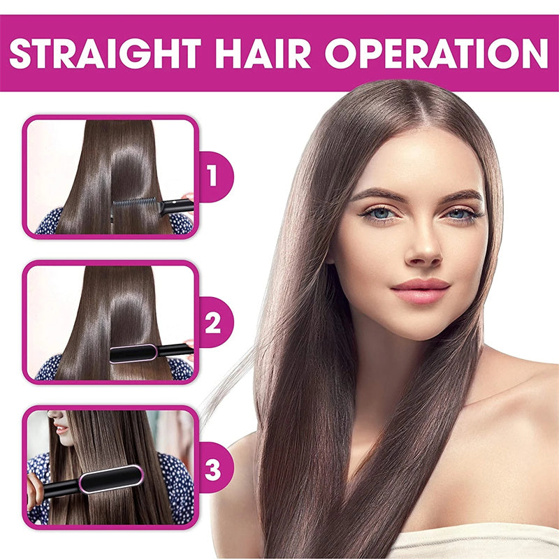 2-in-1 Negative Ion Hair Straightener & Curler