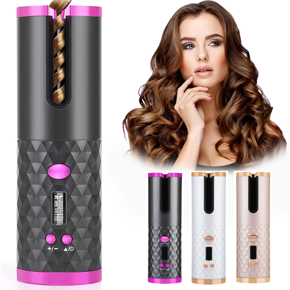 Automatic Ceramic Hair Curler with LCD Display