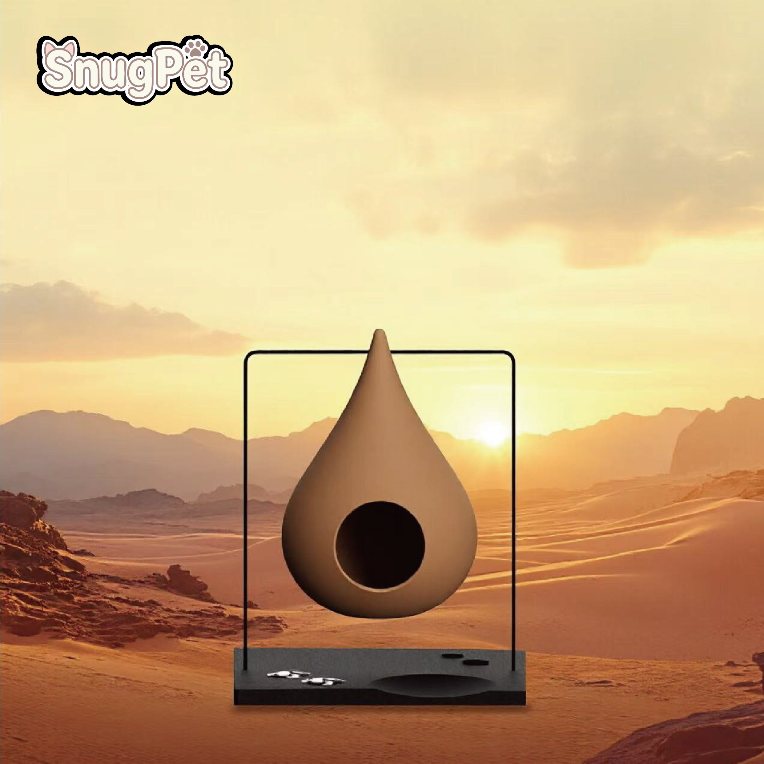 Water-drop Shaped Cat Caves