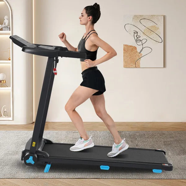 Treadmill With Incline, 3.0HP Quiet Foldable Treadmills For Home, 10.0MPH 300 LBS Weight Capacity Home Exercise Equipment Treadmills With Heart Rate Sensors,Type C & USB Charge Station ,Bluetooth