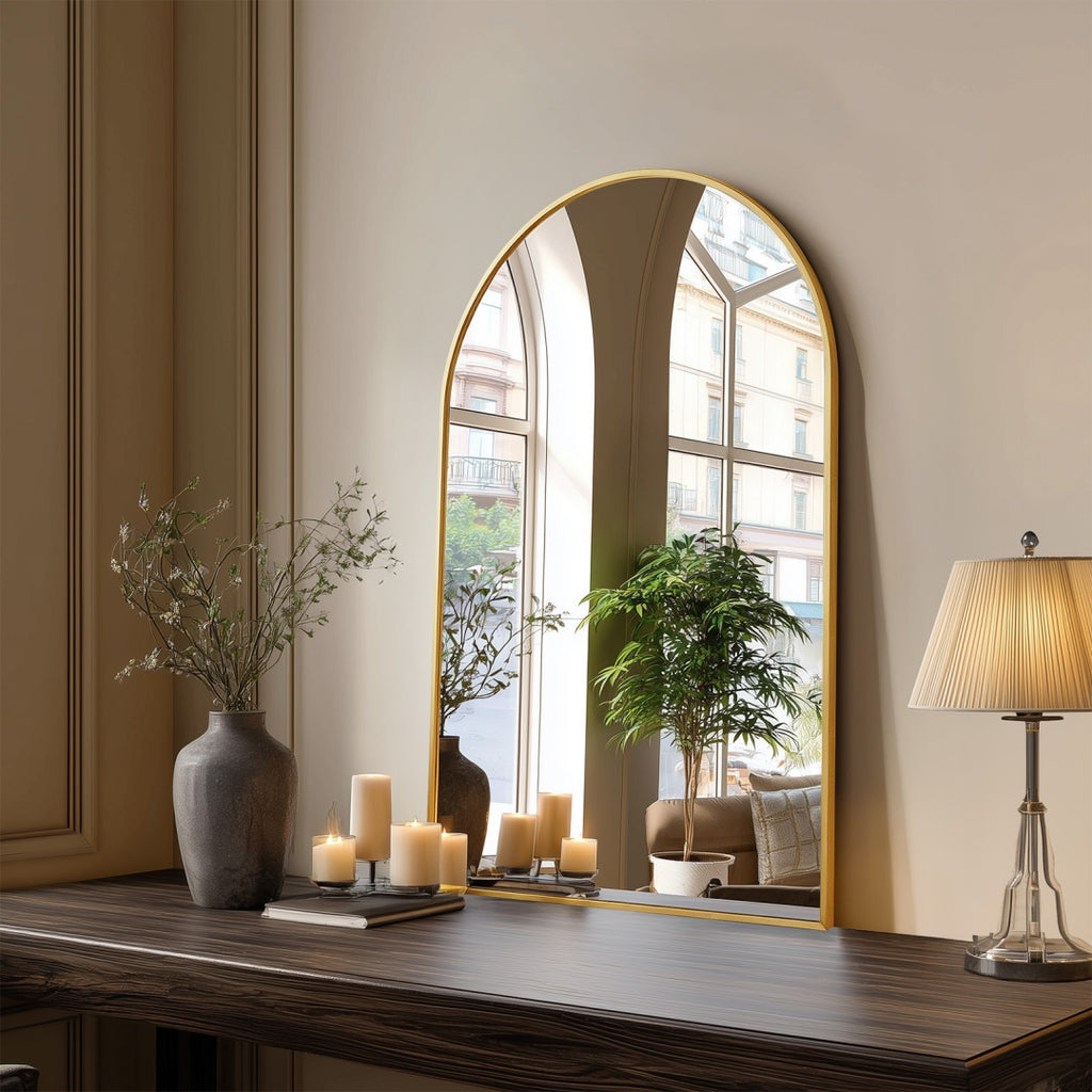Bathroom Wall Mirror, Metal Frame Vanity Mirror For Bedroom, Entryway, Living Room