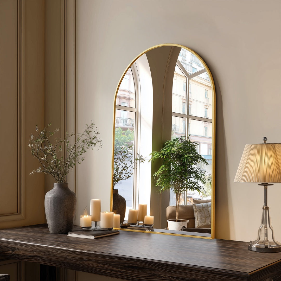 Bathroom Wall Mirror, Metal Frame Vanity Mirror For Bedroom, Entryway, Living Room