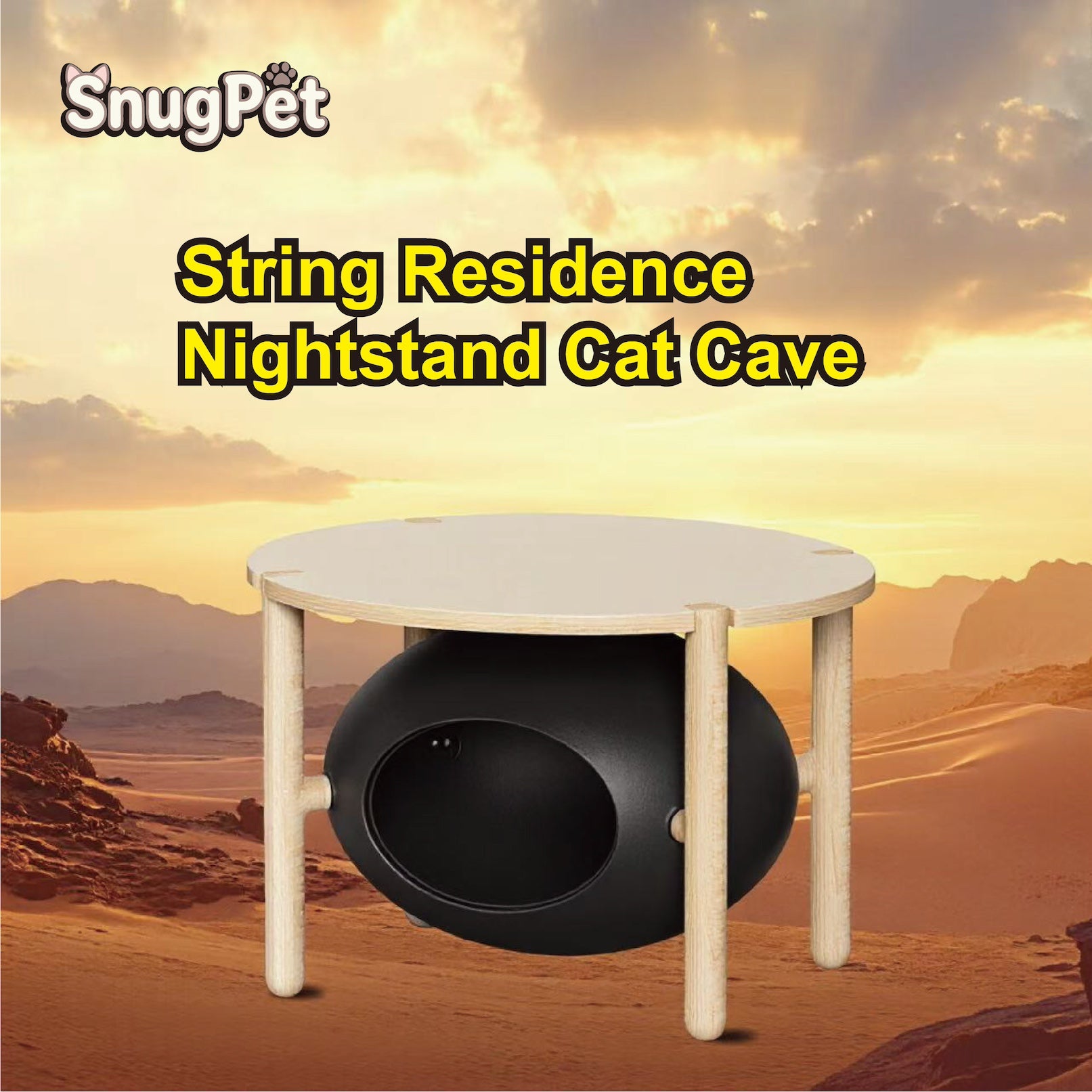 Bedside Table Cat Bed