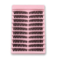 Thick, Sectioned, High-Capacity Grafted False Eyelashes
