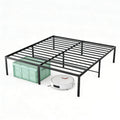 Sturdy And Durable Metal Base Frame, Noiseless Sturdy Steel Crossbars, Under-bed Storage Space, No Need For Box Springs