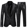 Men's Versatile Creative Sequin Suit Pants Set