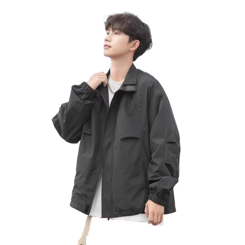 American-style Retro Loose-fit Casual Springautumn Windproof And Waterproof Shell Jacket