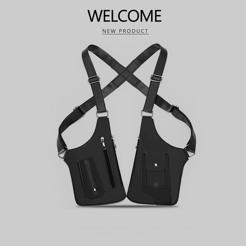 Men's Retro Crossbody Shoulder Bag – Multi-Functional Travel Backpack
