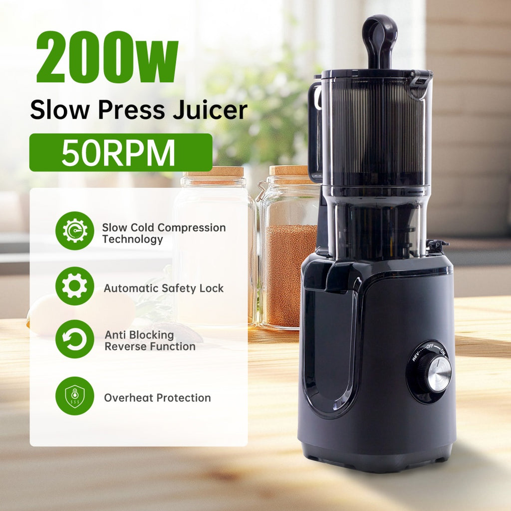 Cold Juicer, Chewable Juicer, Wide Feeding Trough For Easy Cleaning, Suitable For Whole Vegetables And Fruits