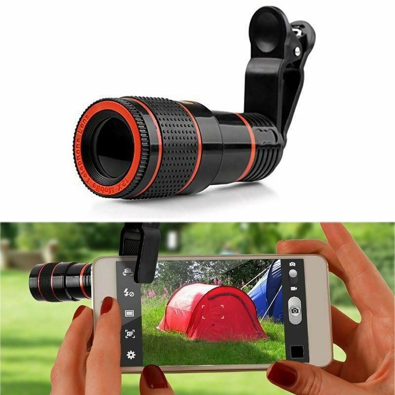 8X Optical Zoom Clip-On Telescope Lens for Smartphones
